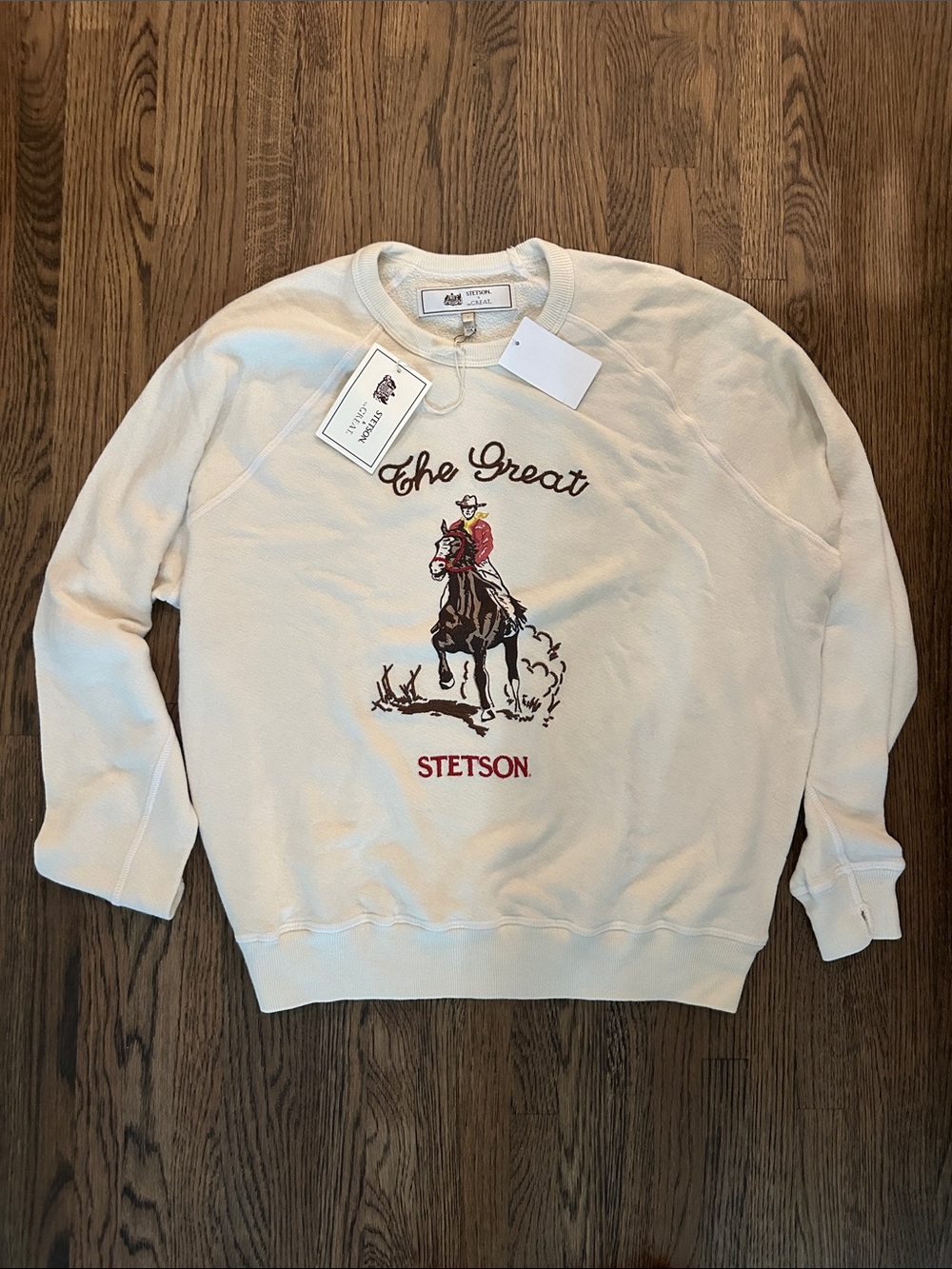 NWT The Great & Stetson The College Sweatshirt - Picture 6 of 7